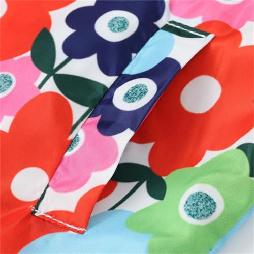 Boys Girls Waterproof Windbreaker Jacket Fashion Rainproof Hoodie Kids Long Sleeve Zip Up Flower Print Thin Coat4