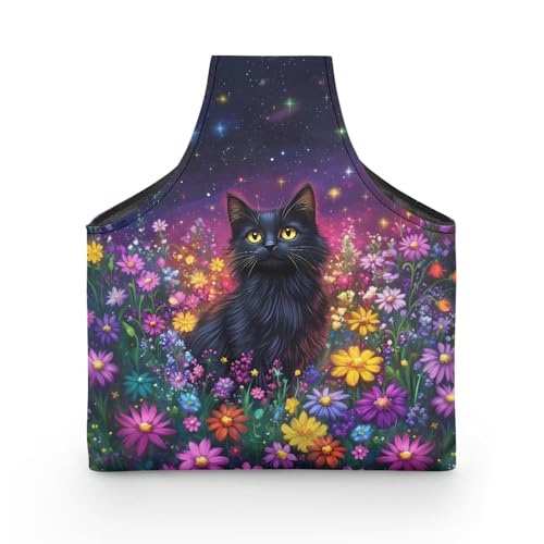 Image of ZUXONGSYBlack Cat Yarn Bags for Knitting Floral Yarn Storage Organizer for Crochet Portable Knitting Project Bag