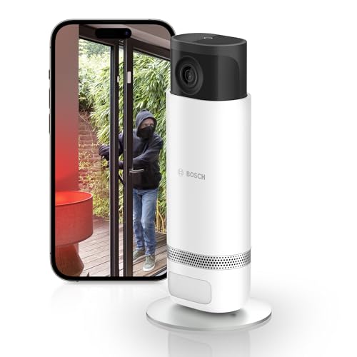 Bosch Smart Home Eyes Innenkamera II, WLAN Überwachungskamera für den Innenbereich mit...