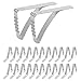 Picnic Tablecloth Clips Holders Outdoor Table Cloth Weights Table Cover Clamps 24 Pack for 2 Inch Thick Picnic Plastic Folding Dining Camping Indoor Tables Stainless Table Clips for Tablecloths