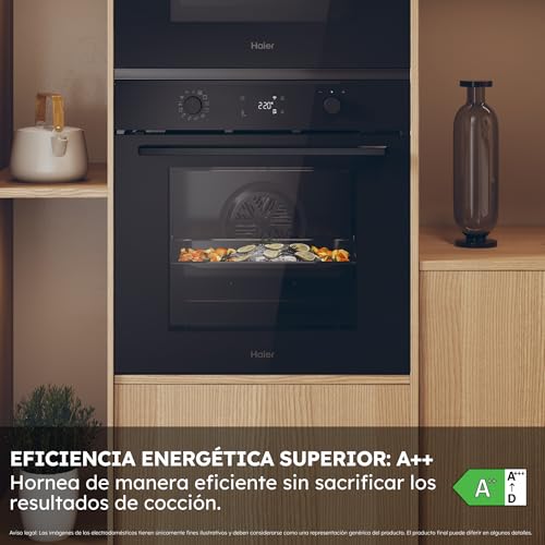Miniatura 5 de Haier Id Series 2 H6 Id2p5b3ytb - Horno Multifunción Pirolítico E Hidrolítico, Conectividad Wifi, 78l, Cocción Multinivel, 12 Funciones, Display Táctil Y Mandos Giratorios, Guía Telescópica, Negro