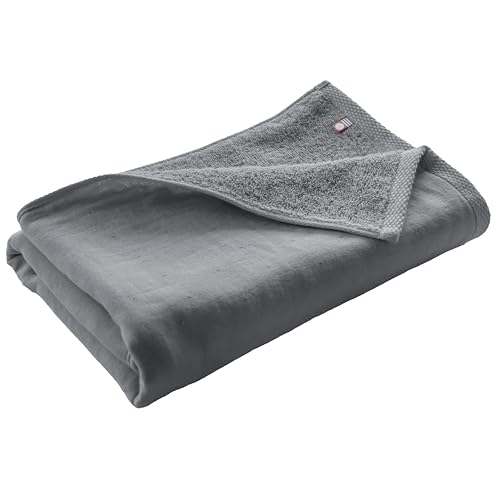 トップファクトリー今治 速乾 部屋干しタオル バスタオル 60×120cm 綿100％ ガーゼ パイル 軽量 吸水 速乾 コンパクト 日本製 今治 タオル 新生活 ギフト バスタオル(60×120cm) クールグレーの商品画像（Amazon）