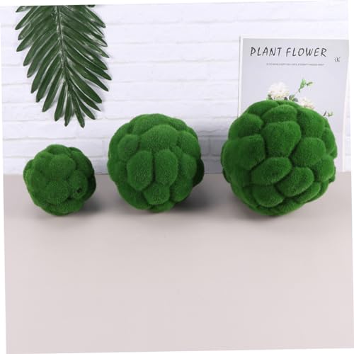 Bolas de musgo artificial PRETYZOOM para decorar rincones sin luz y centros de mesa limpios 4