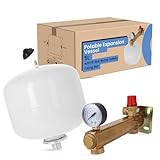 Ausdehnungsgefäß Trinkwasser Brauchwasser 5l Druckbehälter Membran | Druckausdehnungsgefäß Ausgleichsbehälter Expansionsbehälter Sanitärgefäß Heizgefäße Messing Sicherheitsgruppe 6 bar Kesselgruppe