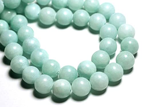 Jade balls 12mm Green Turquoise LKBEADS pour création bijoux