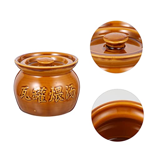 YARNOW 2 Peças De Barro Utensílios Coreanos Mini Forno Mini Fogão Lento Tigela Coreana Panela De Cer