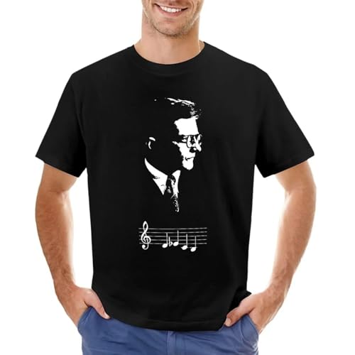 Photo de Dmitri-Shostakovich-DSCH-Motif-Musical-Notes-T-Shirt-Customs-Design-Your-own-Top-Customs-Mens