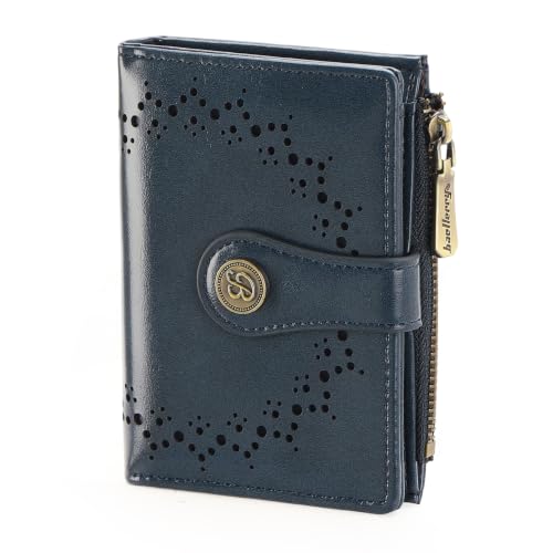 Image of Small Wallet for Women Bifold Credit Card Holder Compact Women Wallet with Zipper Coin Pocket