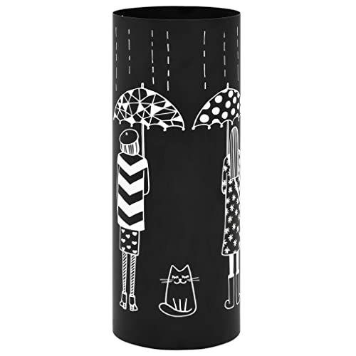 CHARMMA Umbrella Stand Women Steel Black-3230