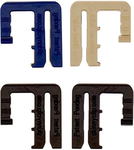 Skinny Clip Waistband Tightener - Replace Belts For Women & Men - Hold Up Your Pants - Waist Cinch Clip - 4 Pack