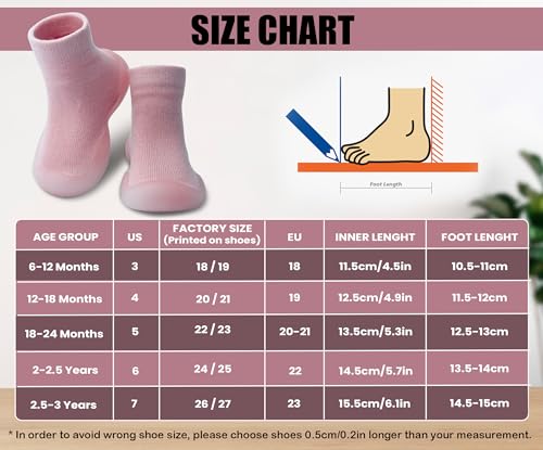 Dookeh Baby Shoes Boys Girls First Walking Shoes Non Slip Soft Sole Sneakers Toddler Infant Babygirl Sock Shoes  thumb #5
