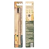 YSEDF Natural Horsehair Bamboo Handle Toothbrushes, 2 Count No Nylon Totally Biodegradable Horse Hair and Bamboo Toothbrushes