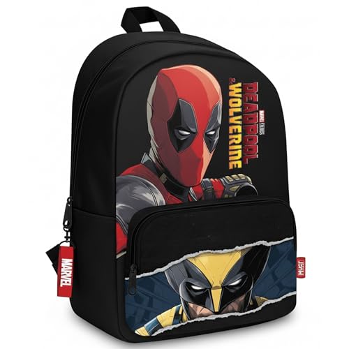 Marvel Diakakis Backpack 3 Cases, Black Deadpool / Single Pocket, m