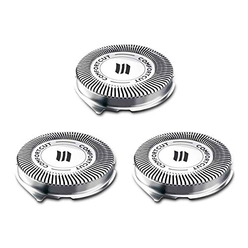 SH30 / 52 Replacement Heads for Philips Norelco Series 1000, 2000, 3000 Shavers and S738 Click and Style, Close Comfortable Shave(3 Packs)