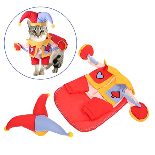 Disfraz para perro con gorro decorativo rojo talla S miniatura 4