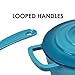 ChefVentions 2QT Saucepan Heavy Duty Cast Iron Blue & Creme Enameled Cookware Prep, Braise, Bake and Roast - Gas, Electric, Induction and Outdoor Grill Compatible