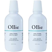Ollie Arctic Mint Mouthwash, with 3% Hydroxyapatite, Alcohol-Free, 2 Pack