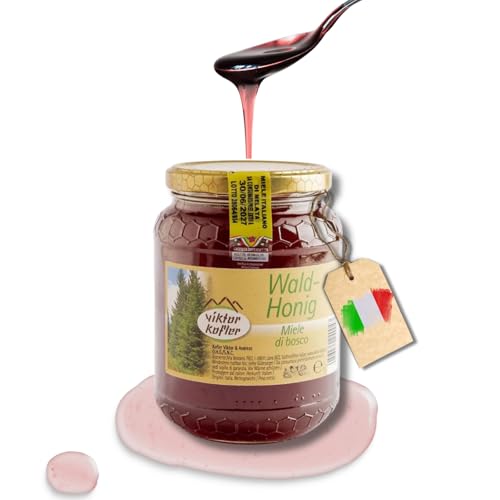 BAVAREGOLA Waldhonig 500g Glas - natürlicher, roher Honig aus Südtirol