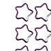 Esquirla 10Pieces Five Pointed Star Shaped Carabiner Heavy Duty Keyring Hook Small Carabiner Keychain Clips for Home Fishing Camping Hiking, Purple
