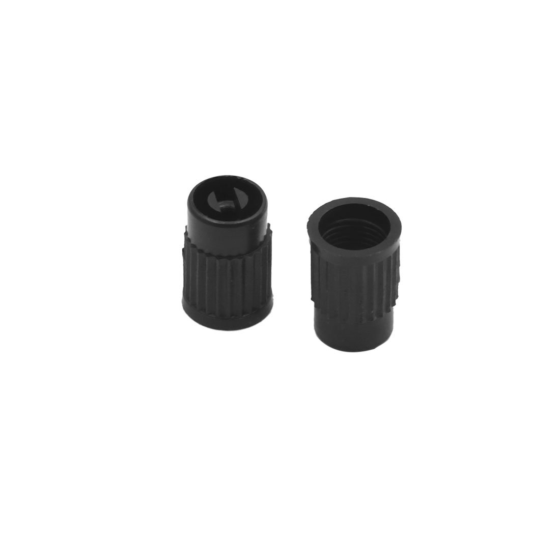Ruilogod 240pcs Schwarz Kunststoff-Auto-LKW-Motorrad-Reifen Reifen-Ventilschaft-Cap-Staubschutz