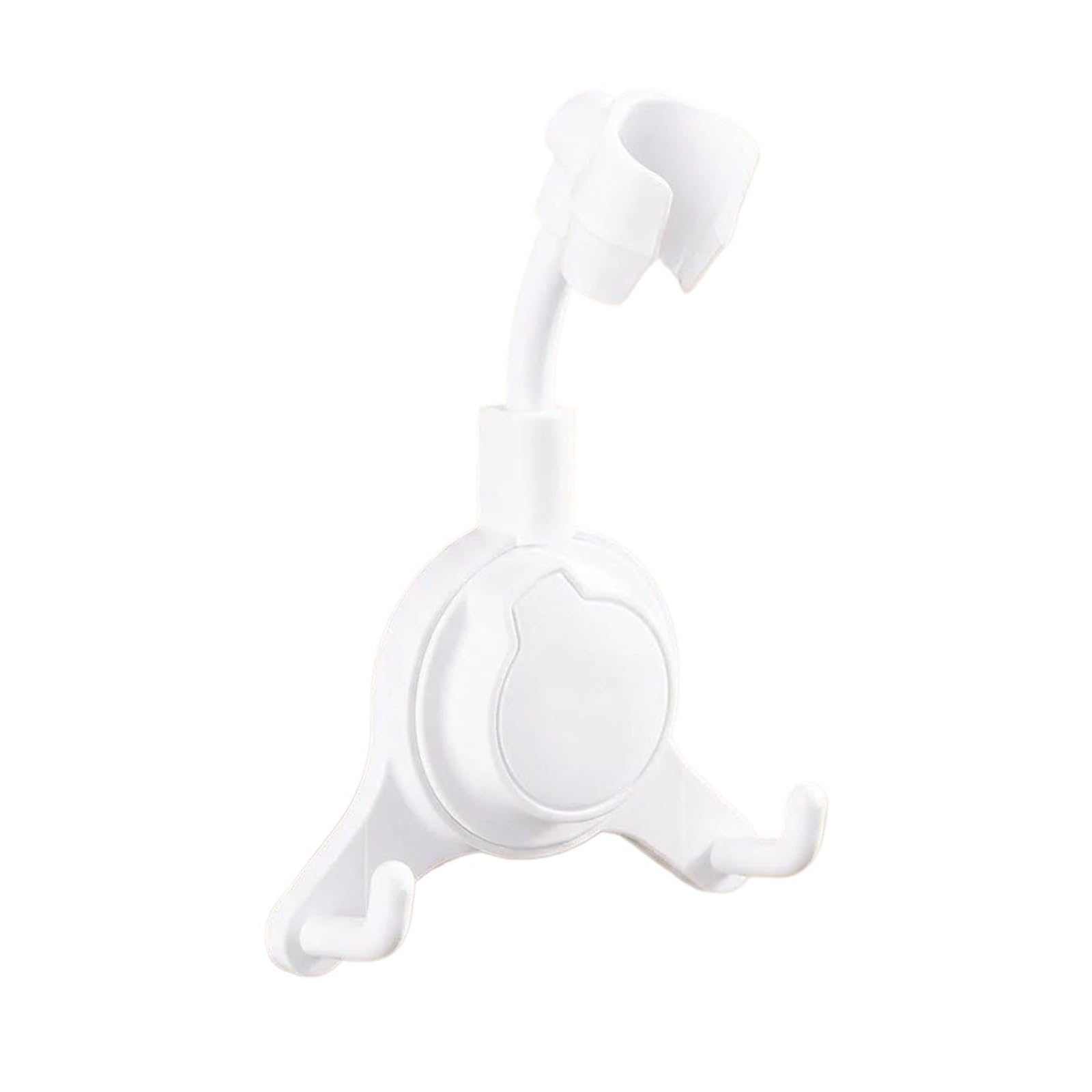 Kldcfhdr White 1Pcs Adjustable Suction Cup Shower Holder(White)