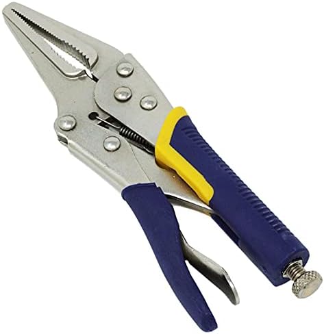 Dapetz ® Locking Pliers/Long Nose Mole Grip Locking Vice Grip Pliers 9" Locking Grips Straight Soft Grip Handle Made from Hardened & Tempered CRV Steel