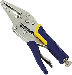 Dapetz ® Locking Pliers/Long Nose Mole Grip Locking Vice Grip Pliers 9" Locking Grips Straight Soft Grip Handle Made from Hardened & Tempered CRV Steel