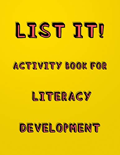 List It! Activity book for literacy development: Fun listing activity book for young children | Literacy and cognitive development