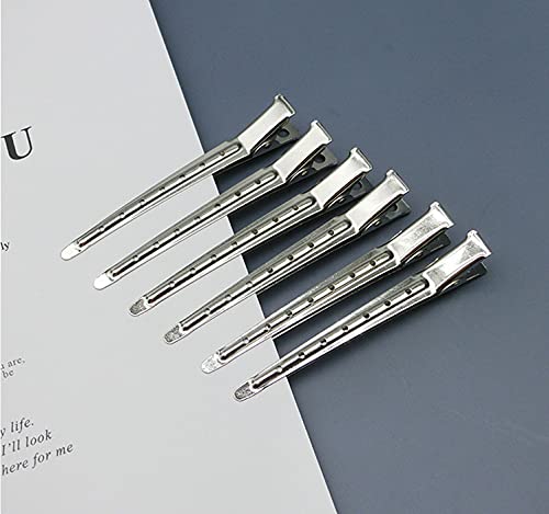 Miniatura 2 de 31 Pack Duck Bill Clips,3.5 Inches Silver Metal Duck Billed Hair Clips for Women Styling Sectioning, Duckbill Long Hair Clips, Pin Curl Clips for