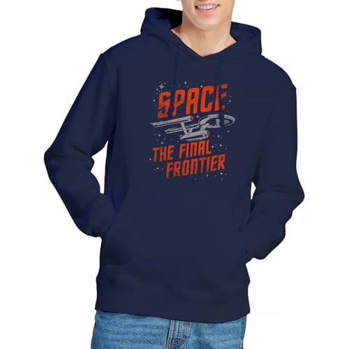 Sweatshirt à capuche mixte Star Trek pour remplacer vos vieux pulls inconfortables par du navy stylé