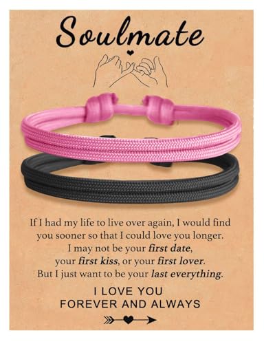 SKIRIFLA Matching Bracelets for Couples, Boyfriend, Girlfriend, Anniversary Valentines Day Gifts for Him and Her