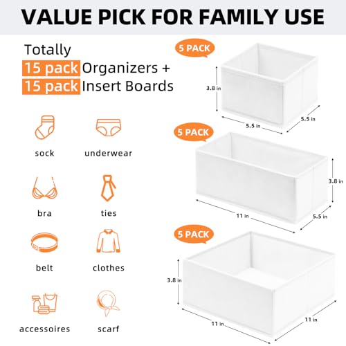Closet-Drawer-Organizer-Clothes-15-Pack-White-Dresser-Organizer-for-Baby-Clothes-Fabric-Drawer-Dividers-for-Nursery-Bedroom