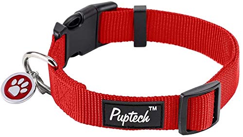 Nylon Puppy Adjustbale Collars Designer for Medium Small Dogs with ID Tag 12
