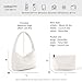 LIKEBAG Woven Handbag for Woman Vegan Leather Shoulder bag and Purse Small Fashion Shopper Totes Ladies Underarm Bags (White)