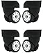 Liaozy888 Replacement Luggage Wheels W046# S Size (Di Long) Replacement Plastic Wheels/Luggage Spinner Wheels (2 Pair/Set)