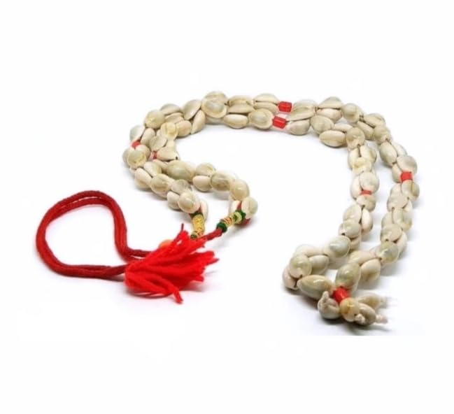 Vighnaharta Ganesh Kaudi Mala Necklace Jaapmala for Meditation Mantra & Pooja Astrology Organic Kauri Jewellery for Men & Women - 52. Kaudi. (B0D292MSH9) Amazon Price History, Amazon Price Tracker