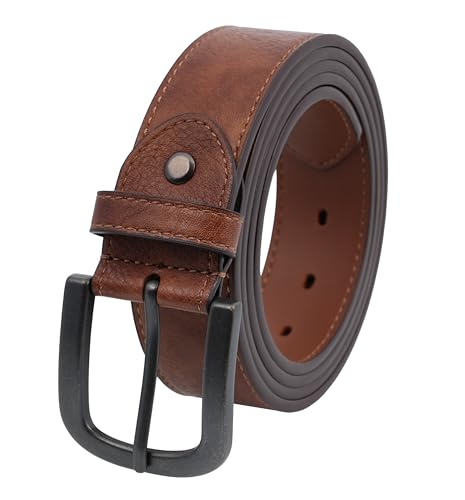 Men's Belts Brown Big and Tall Belts for Men Dress Jeans 44 & 46 Inch