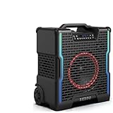 ION Block Rocker Icon All-Terrain Portable Bluetooth Speaker with Lights, FM Radio, and Stereo-Link, BLCKRCKRICONXUS