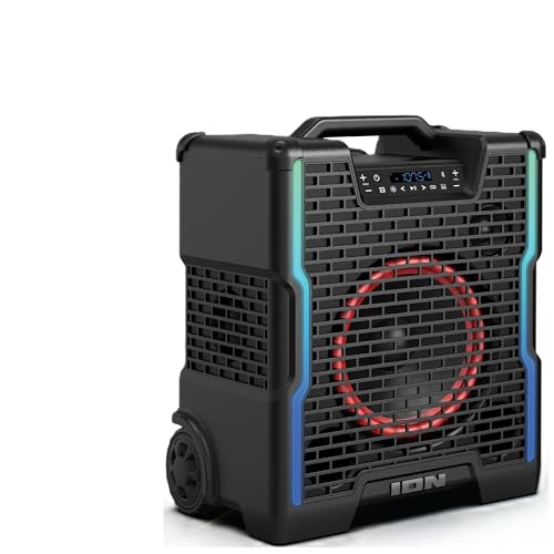 Image of ION Block Rocker Icon All-Terrain Portable Bluetooth Speaker with Lights, FM Radio, and Stereo-Link, BLCKRCKRICONXUS