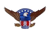 PAPER JAZZ Bald Eagle Table Centerpiece for Patriotic Day Party Decoration for Independence Day Labor Day July 4th Memorial Day Veteran Day Presidency Day (Eagle ONLY)
