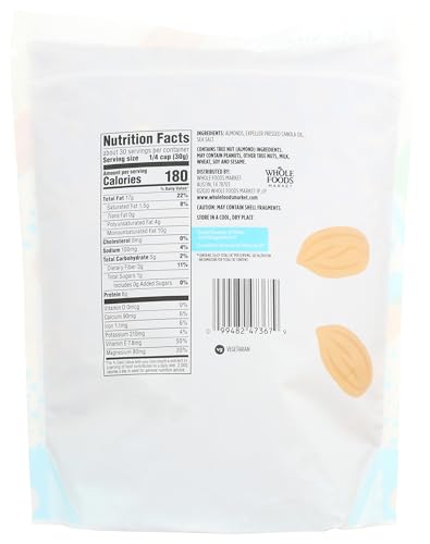 Image of 365 by Whole Foods Market, Roasted & Salted California Almonds, 32 Ounce