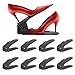Réglable à chaussures,Rangement Chaussure pour Empiler les Chaussures Réglable Organiseur de Plastique Économie D'espace à Chaussures Support Rack - 8 Paires de Chaussures (Noir)