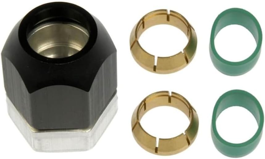 KarParts360 Air Conditioning Line Connector | Aluminum Material | Compression Fitting Attachment End 1 | Straight Fitting Angle | 1 Connection Quantity | Replacement For 88878225