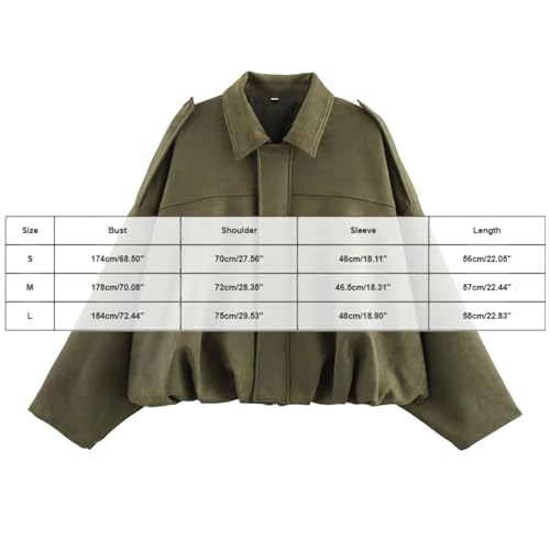 Women'S Faux Leather Jacket Long Sleeve Zipperd Motorcycle Bomber Jackets Lightweight Bubble Hem Suede Outerwear2