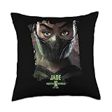 Mortal Kombat 2 Jade Portrait Throw Pillow