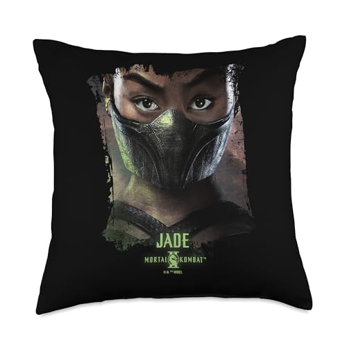 Mortal Kombat 2 Jade Portrait Throw Pillow