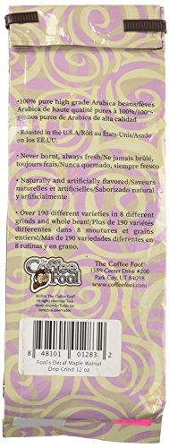 The Coffee Fool Drip Grind, Fool's Decaf Maple Walnut, 12 Ounce #TOP1