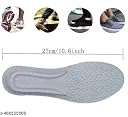 Purabelle Steppers Cloud Insoles for Men & Women – 2 Pairs Soft Memory Foam Shoe Inserts, Breathable Cushioned Soles for Running, Long Standing, Plantar Fasciitis Relief (US 4-8.5, Gray) gallery image