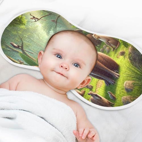 Capybara Animals Baby Burp Cloths Cotton Burp Clothes Absorbent Muslin Burp Cloths Soft Burp Cloth Burp Rags for Boy Newborn Girl Unisex 1 Pack 22x11 Inches4