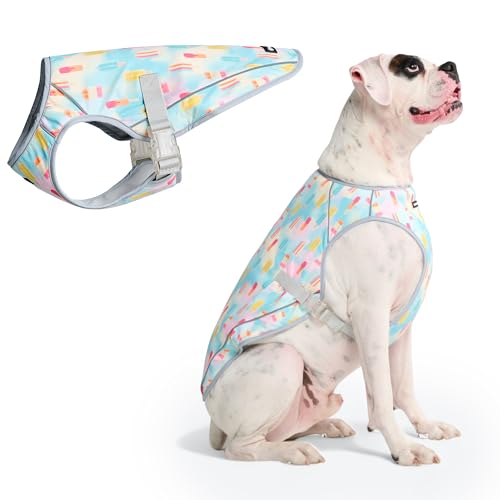 Spark Paws Dog Cooling Vest - Evaporative Summer Cooling, SPF-50 Protection